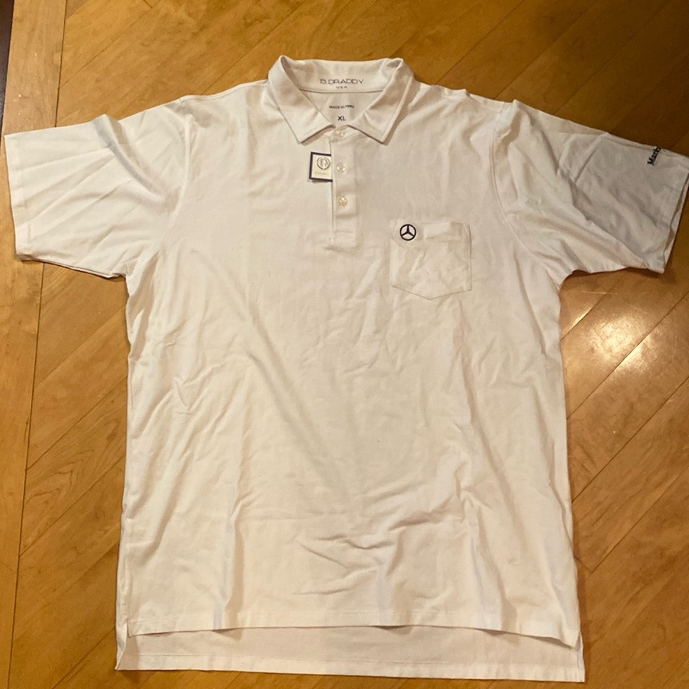 Men’s Mercedes of Manhattan short sleeve polo shirt - Picture 1 of 7